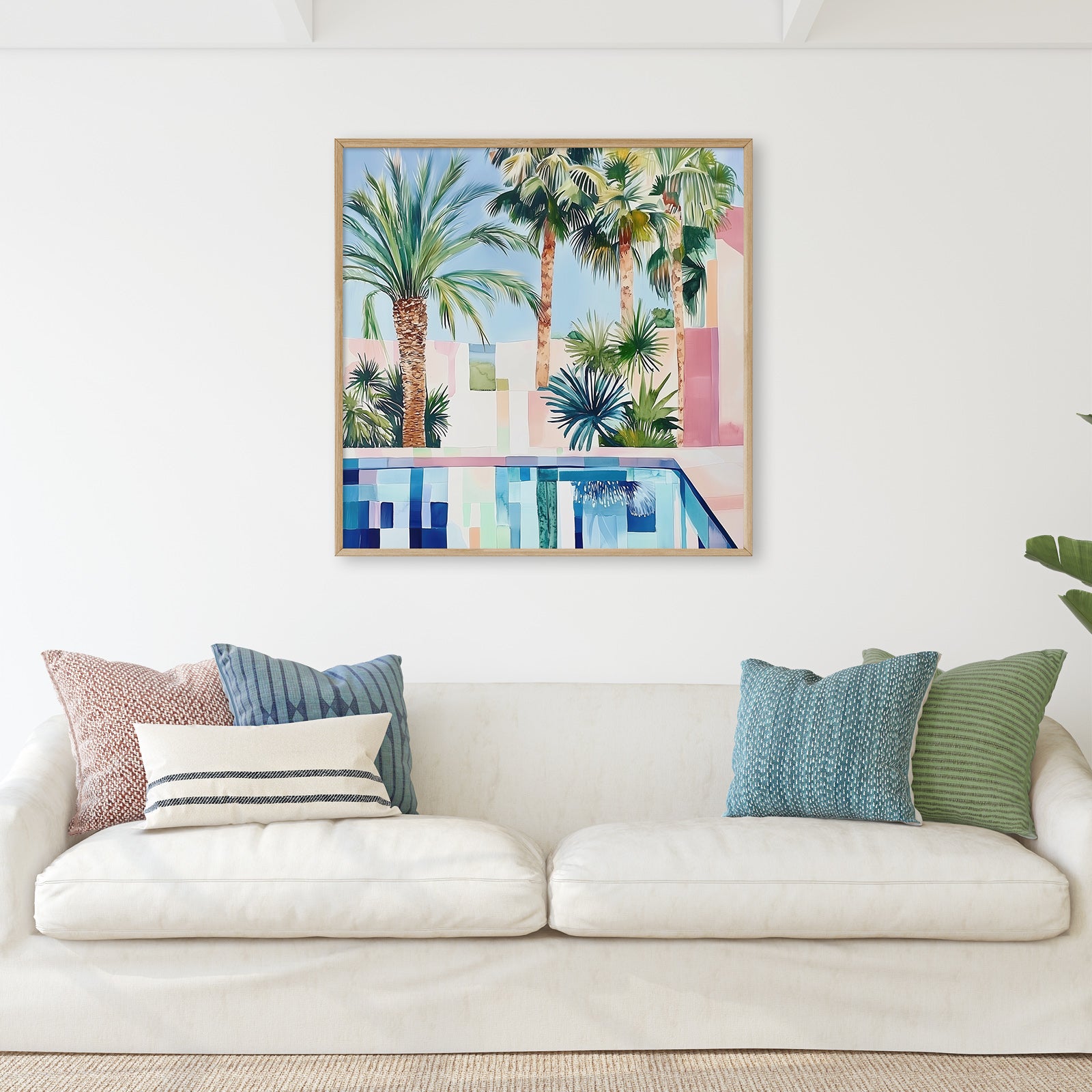 Poolside Serenity (Square)