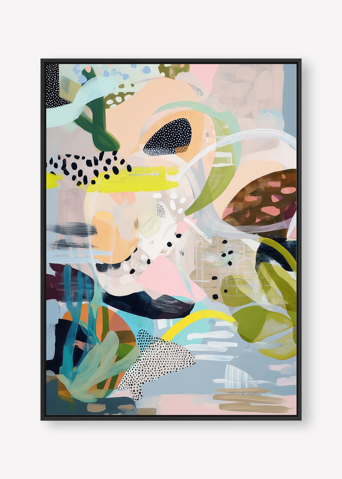 Submerged Tranquillity (Portrait) - Canvas Box Framed Black - SubTropic Art