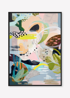 Submerged Tranquillity (Portrait) - Print Framed Black - SubTropic Art