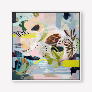 Submerged Tranquillity (Square) - Canvas Box Framed White - SubTropic Art