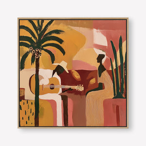 Sunset Serenades (Square) art print -  by SubTropic Art