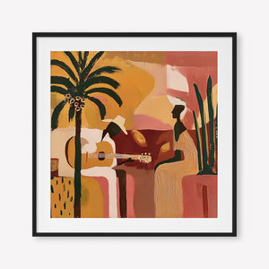 Sunset Serenades (Square) art print -  by SubTropic Art