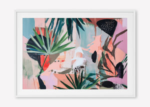 That's Vibey (Landscape) - Print Framed with Border White - SubTropic Art