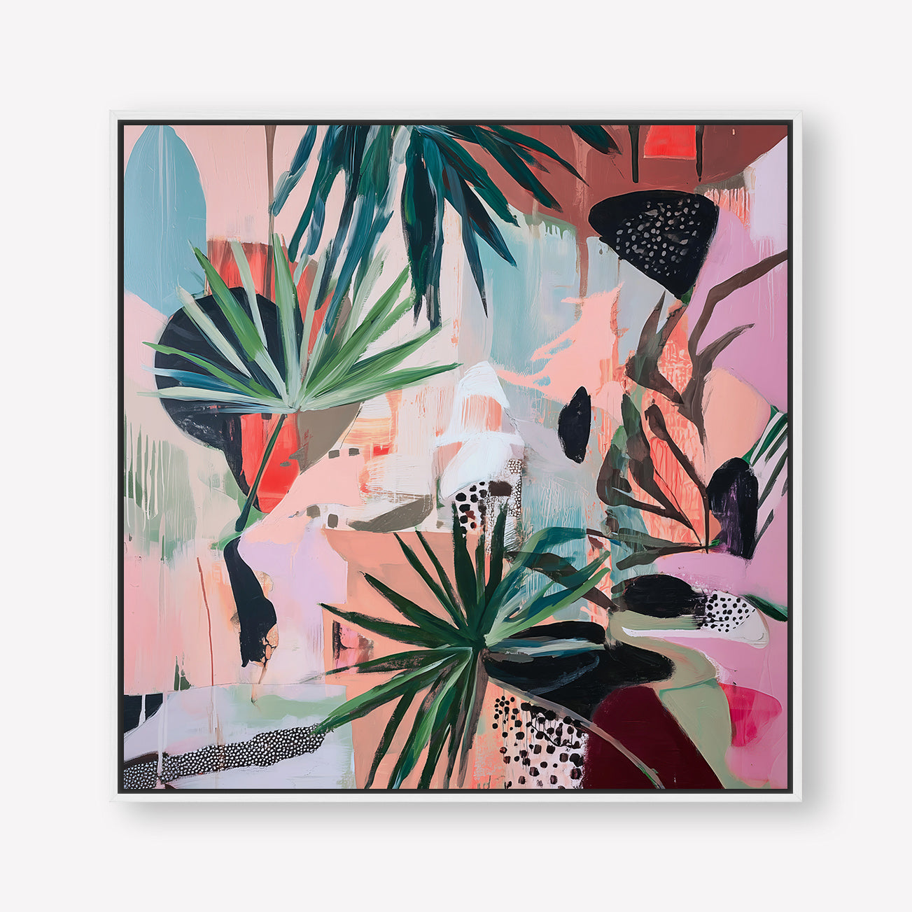 That's Vibey (Square) - Canvas Box Framed White - SubTropic Art