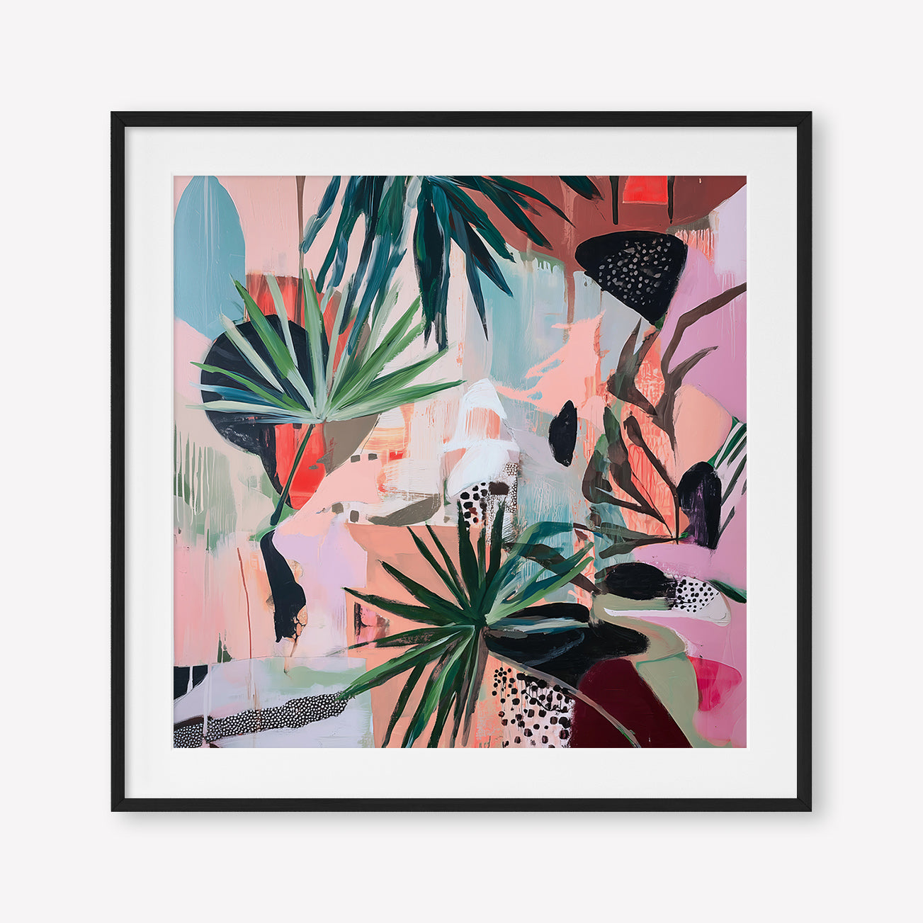 That's Vibey (Square) - Print Framed with Border Black - SubTropic Art