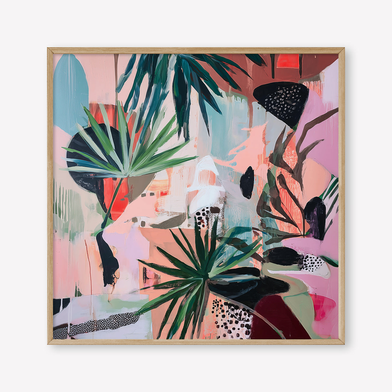 That's Vibey (Square) - Print Framed Oak - SubTropic Art