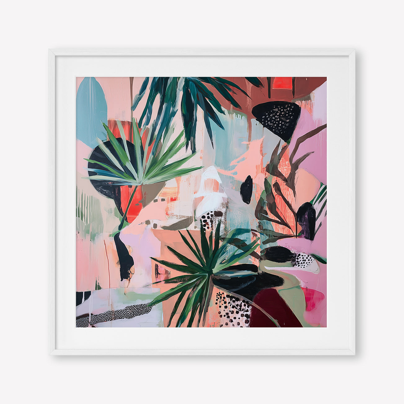That's Vibey (Square) - Print Framed with Border White - SubTropic Art