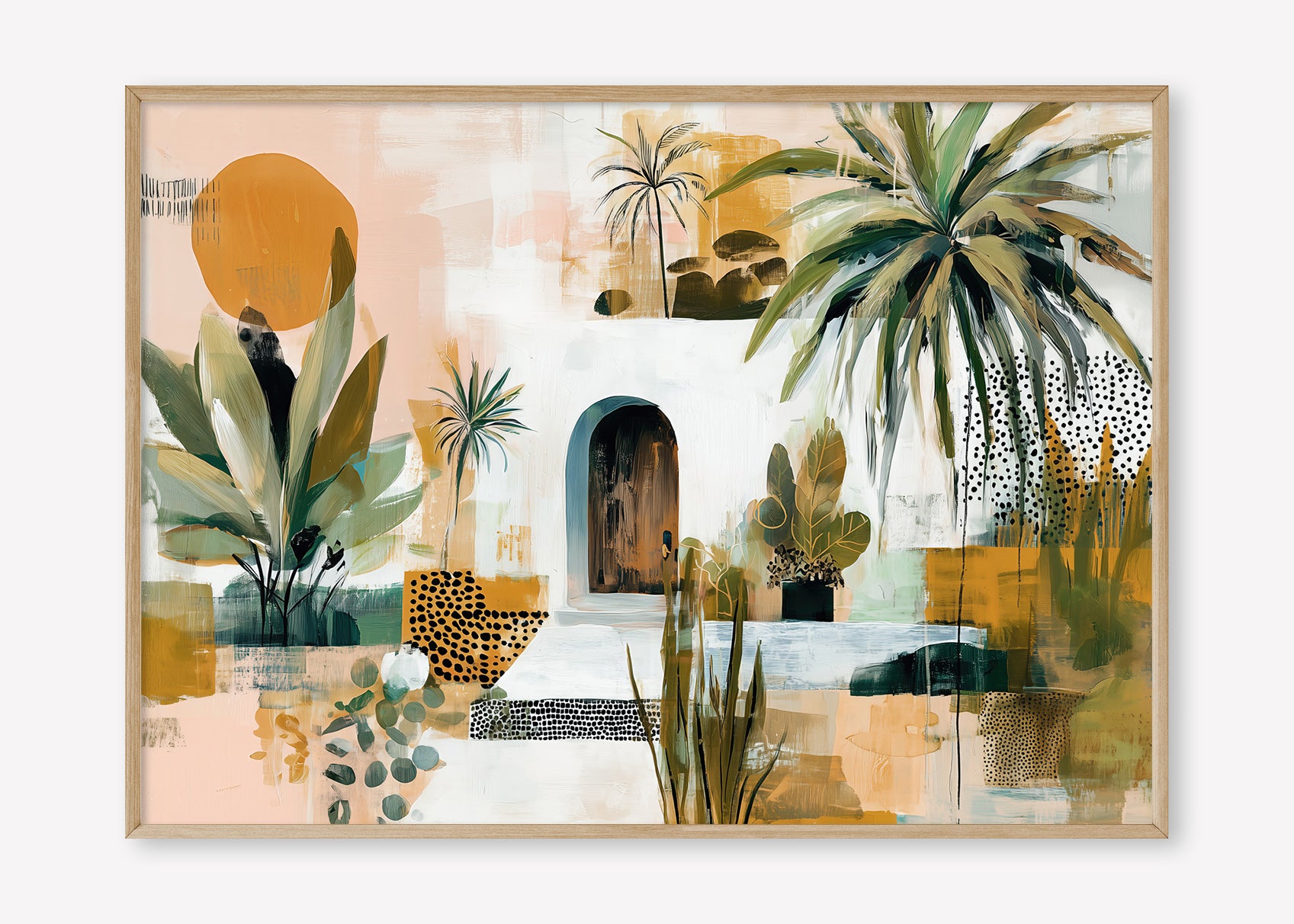 The Sanctuary (Landscape) - Print Framed Oak - SubTropic Art