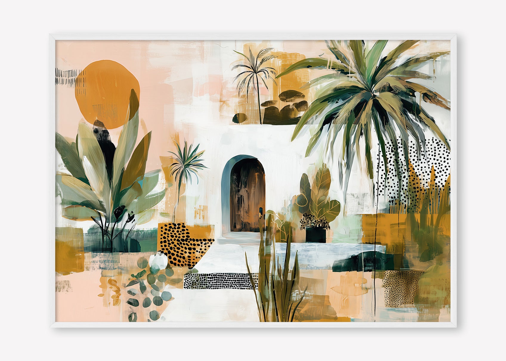 The Sanctuary (Landscape) - Print Framed White - SubTropic Art