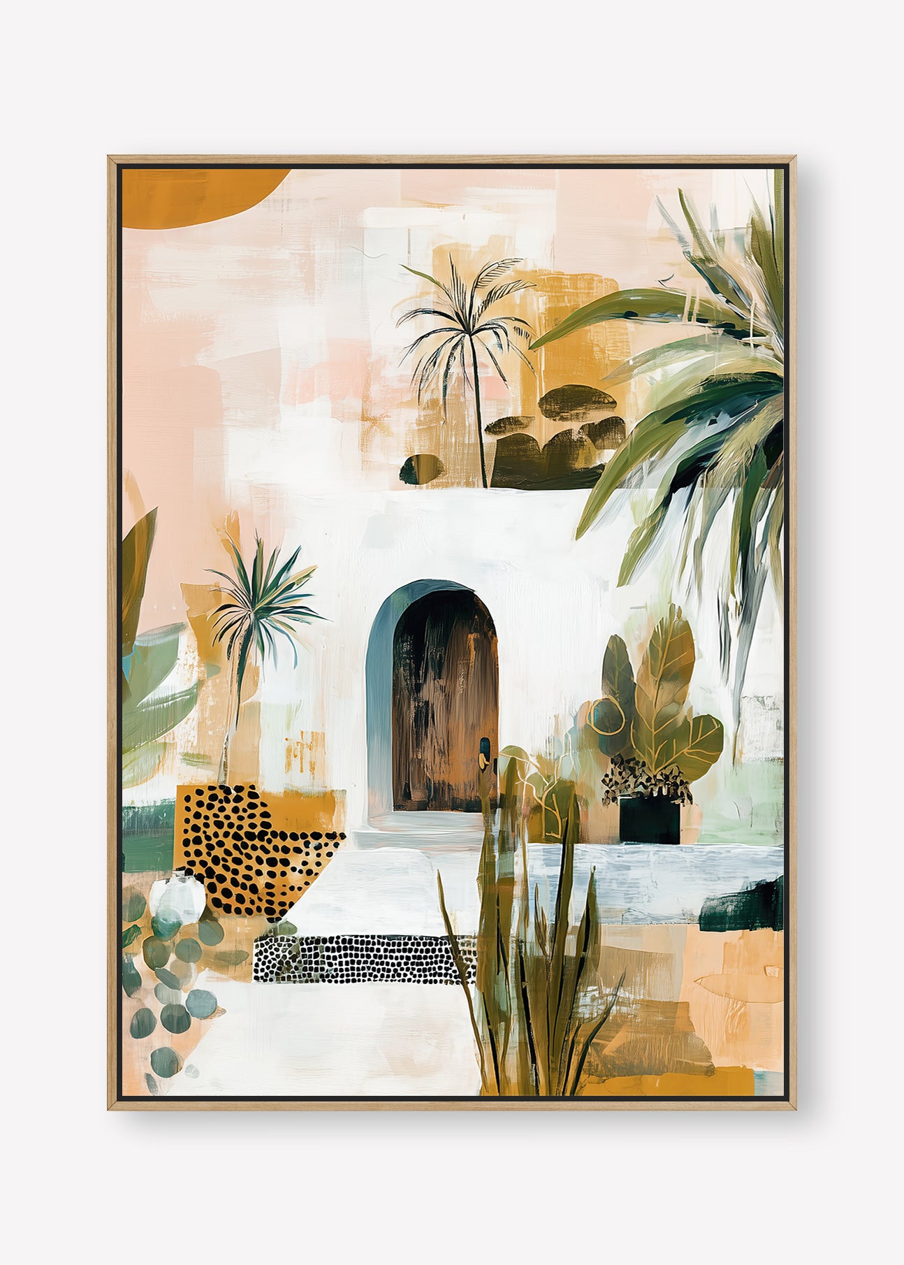 The Sanctuary (Portrait) - Canvas Box Framed Oak - SubTropic Art