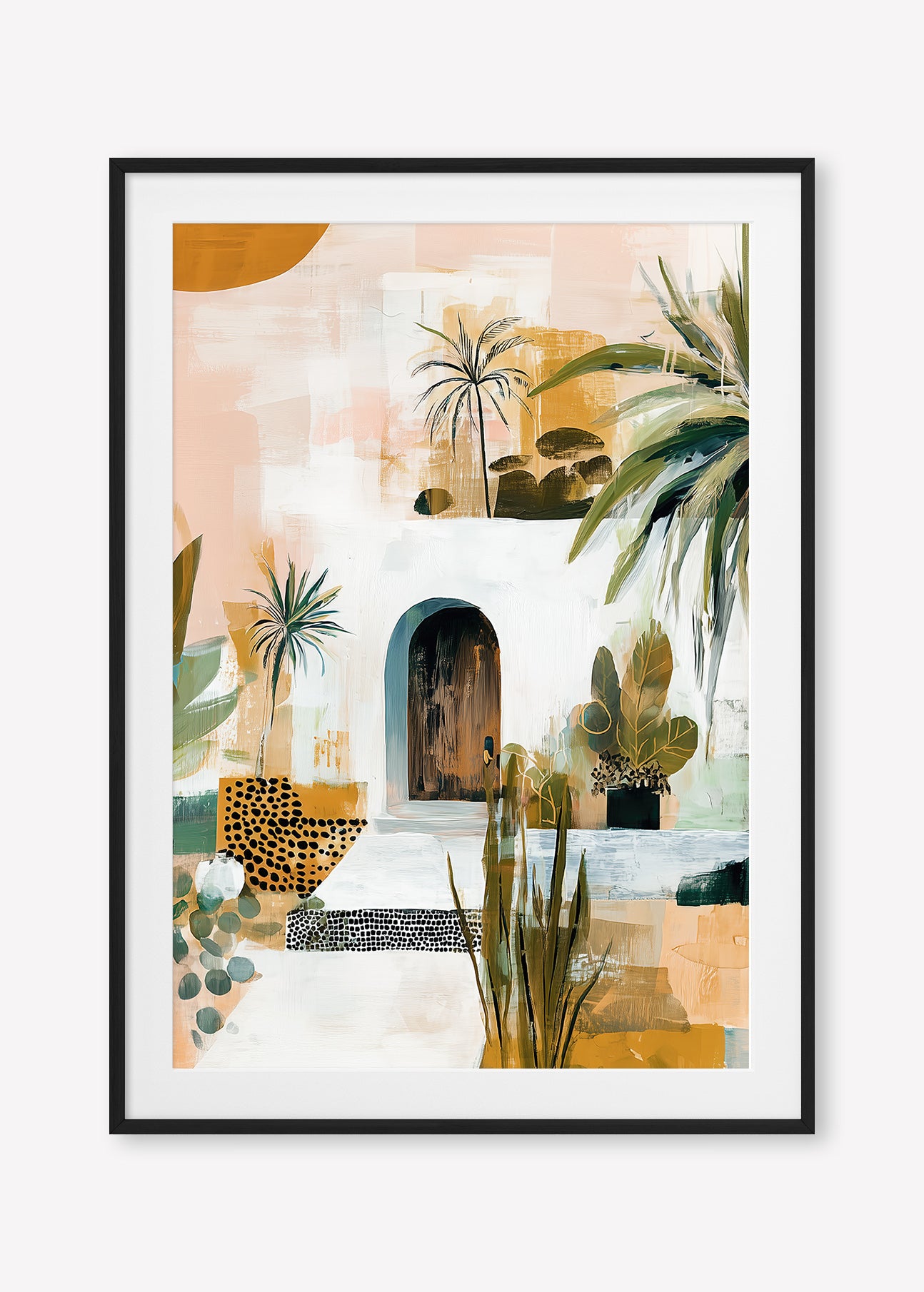 The Sanctuary (Portrait) - Print Framed with Border Black - SubTropic Art