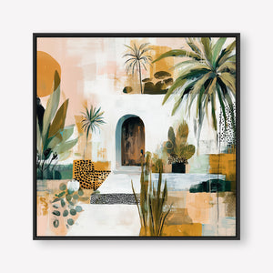 The Sanctuary (Square) - Canvas Box Framed Black - SubTropic Art